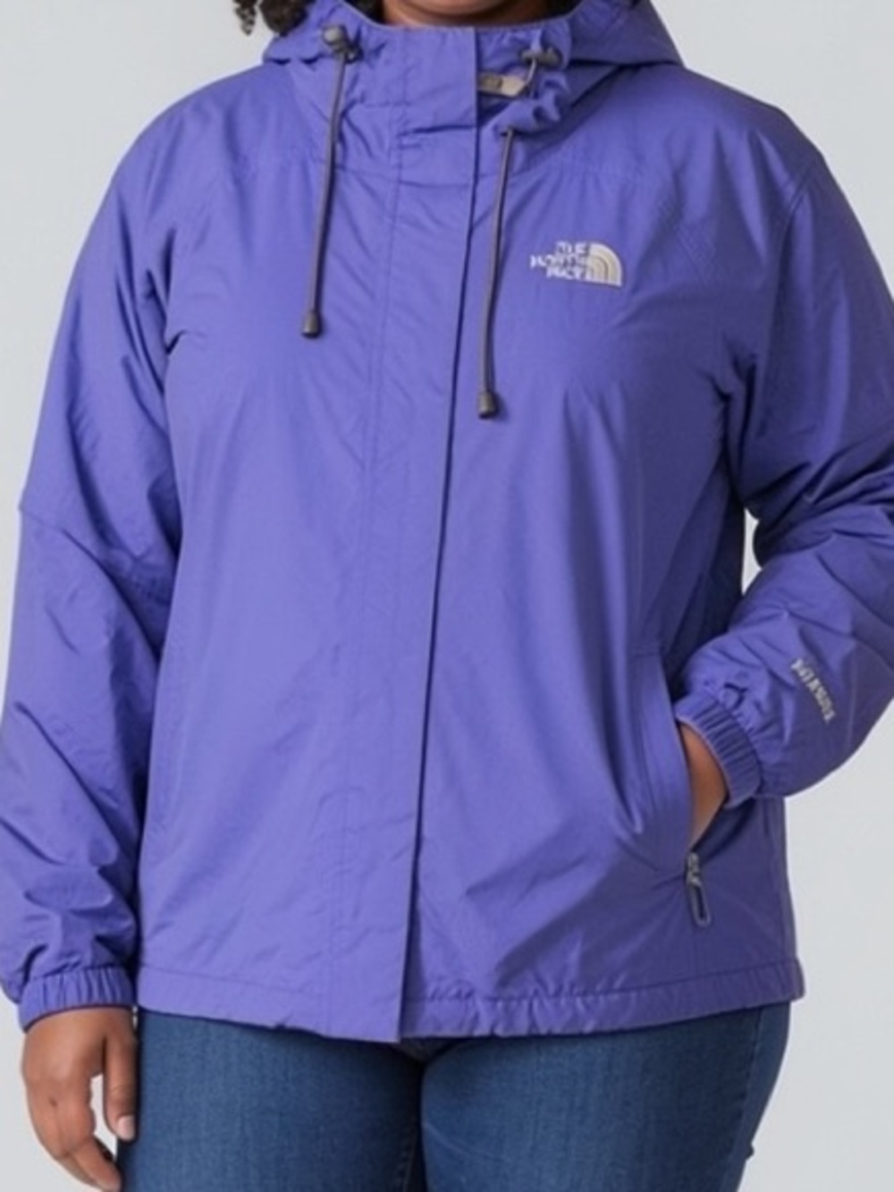 The North Face Purple Hooded Rain Jacket